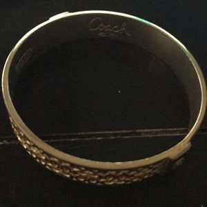 Authentic coach gold bangle